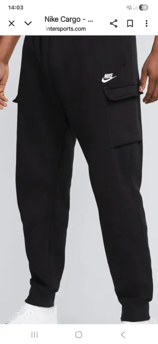 Pantalón chándal Nike Cargo Negro