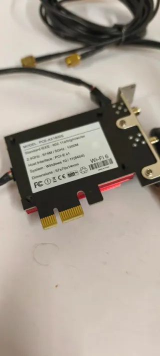 Antena WiFi Doble con Base y Tarjeta PCI