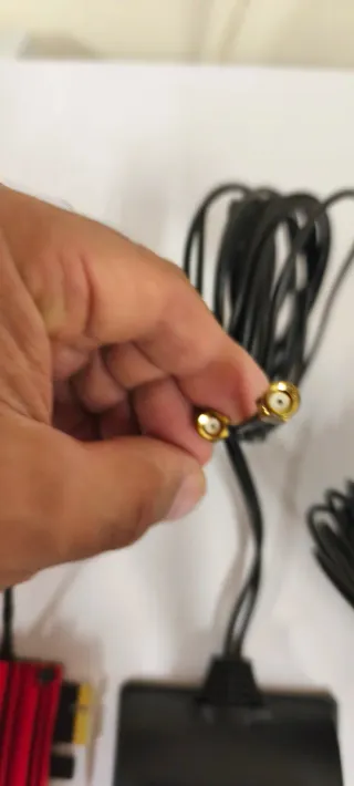 Antena WiFi Doble con Base y Tarjeta PCI