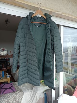 Parka verde com capuz
