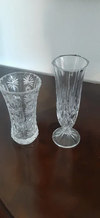 Set 2 Vasi in cristallo Trasparente