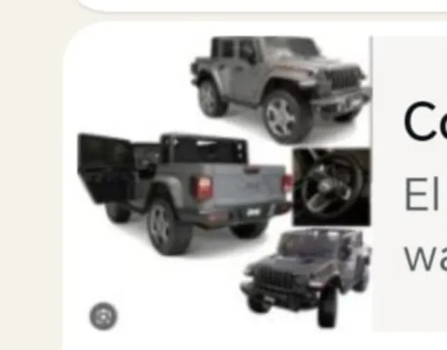 Coche niño batería Jeep con mando control adulto