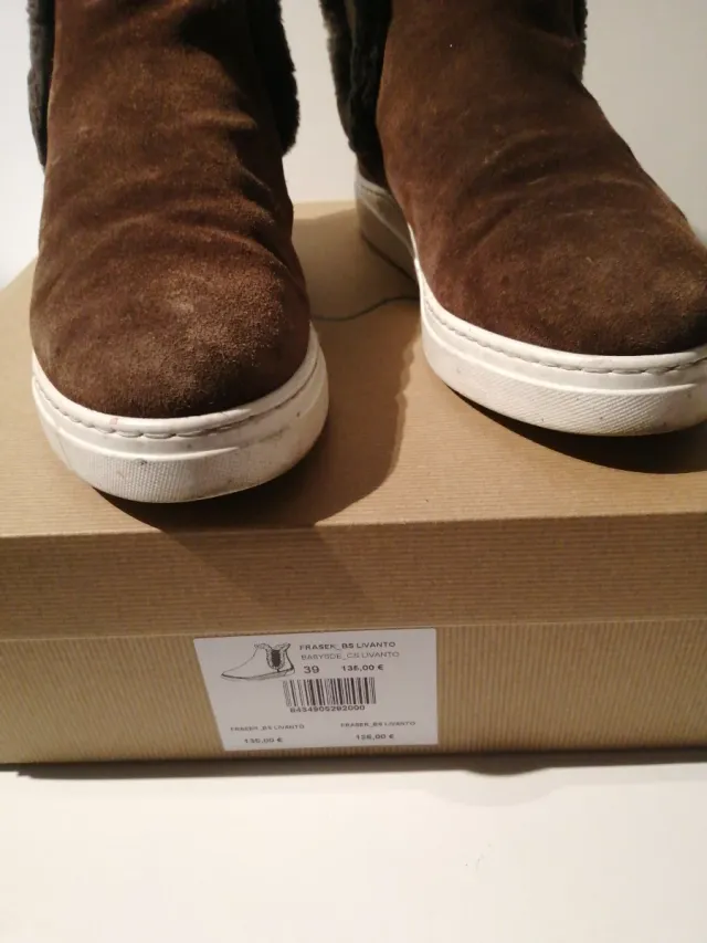 Botines marrones con borreguito