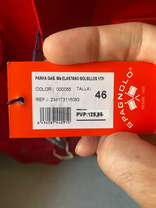 Chaqueta Spagnolo Roja Talla L