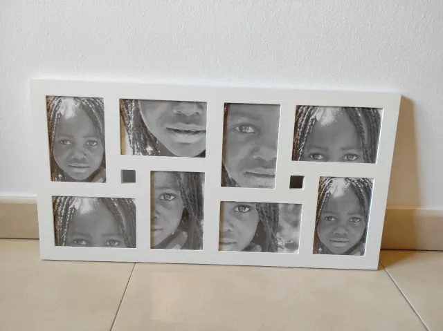 Marco fotos blanco múltiple