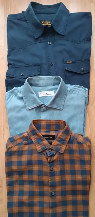 Pac de 2 camisas de tejanos y una de franelas.