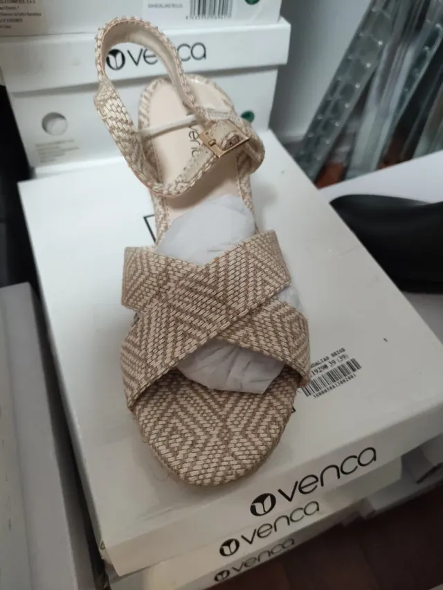 Sandalias Venca Beige Diversas Tallas