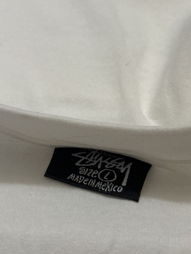 Camiseta Stussy Blanca Estampado Bola 8