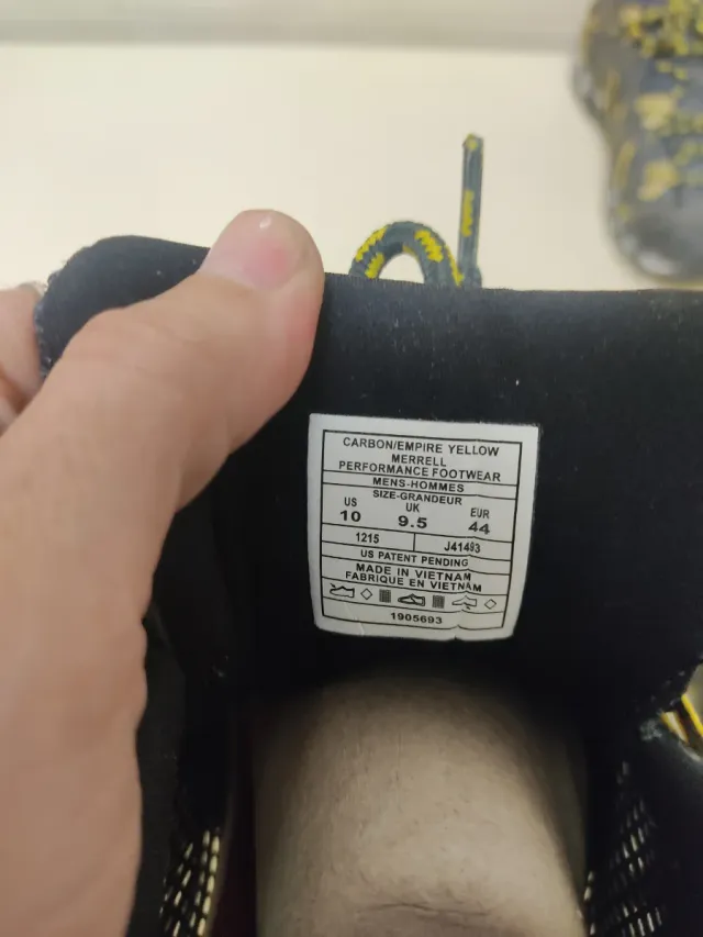 Zapatillas Merrell Hombre Gris/Amarillo