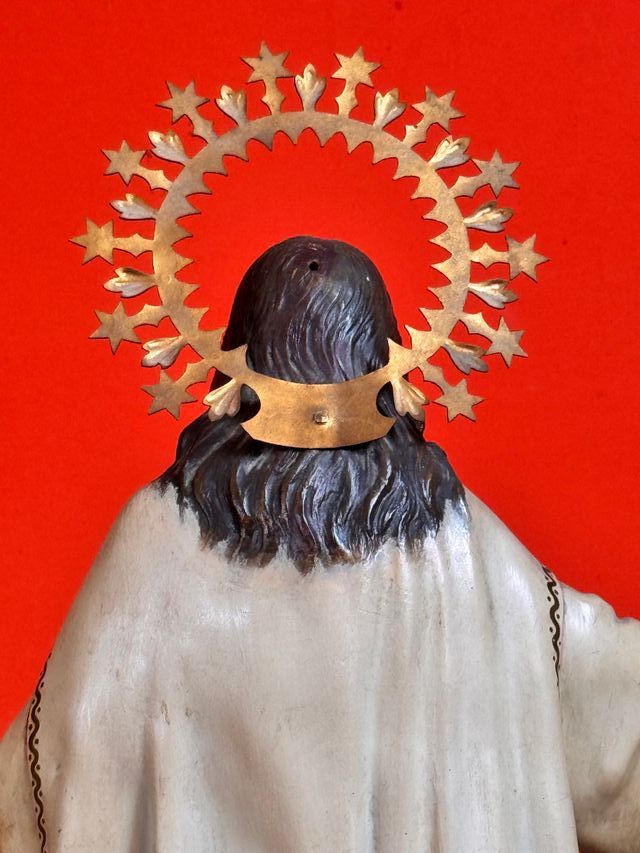 Antica scultura di Cristo Risorto Olot