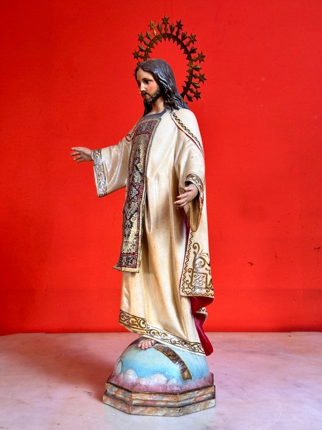 Antica scultura di Cristo Risorto Olot