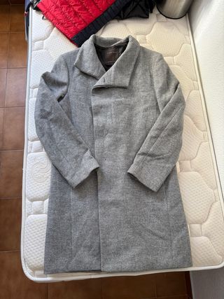 Blazer largo gris Zara hombre