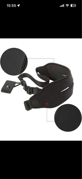 Cinturino per fotocamera Reflex con moschettone