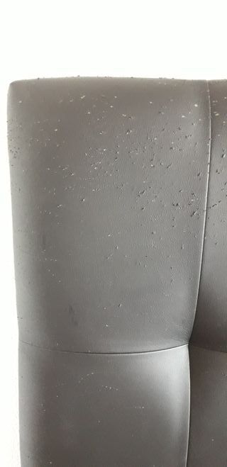 Cabecero de polipiel negro para tapizar