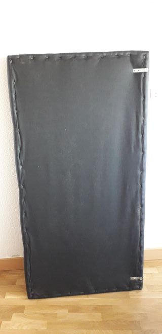 Cabecero de polipiel negro para tapizar