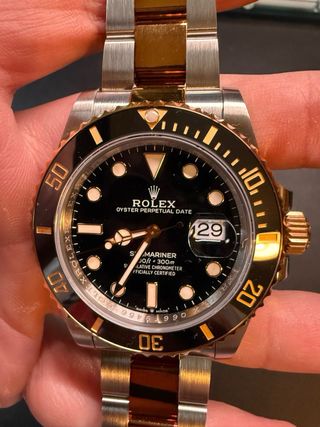 Relógio Rolex Ouro e Prata