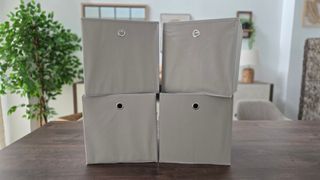 4 Cestas para Kallax IKEA Gris