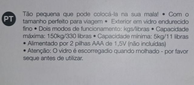 Balança Corporal Portátil ThumbsUp!
