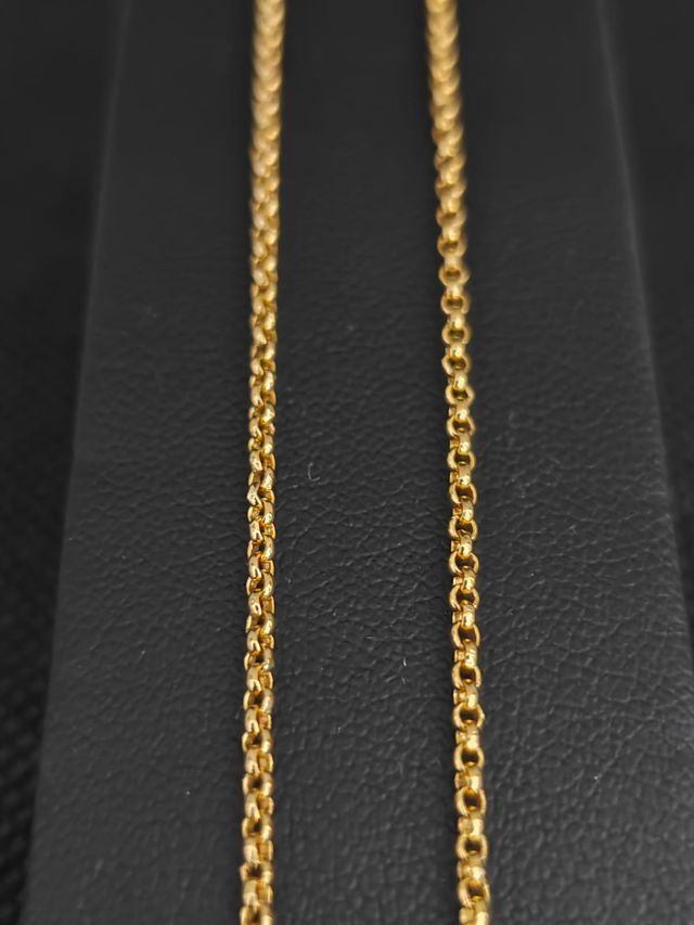 Catena d'oro 18k tipo anello. 051-02-00456