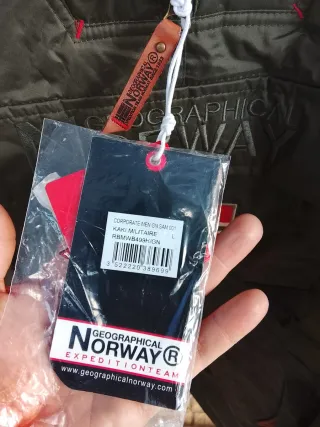 Chaqueta Geographical Norway Talla L Verde Militar