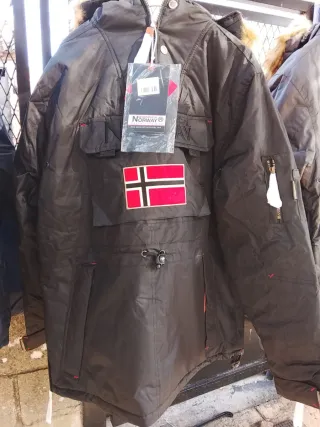 Chaqueta Geographical Norway Talla L Verde Militar