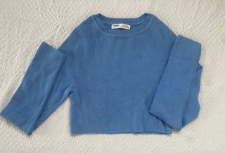 Jersey Pull&Bear azul corto talla XS