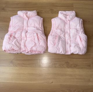 Pack 2 chalecos Zara niña rosa