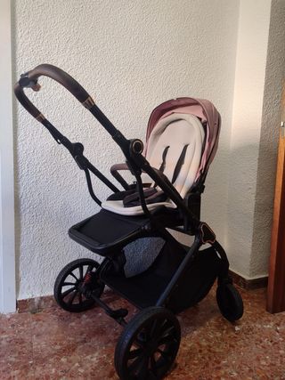 Silla de coche bebé rosa
