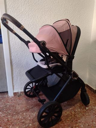 Silla de coche bebé rosa