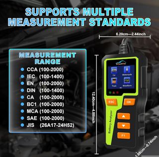 Tester Batteria Auto 100-2000CCA