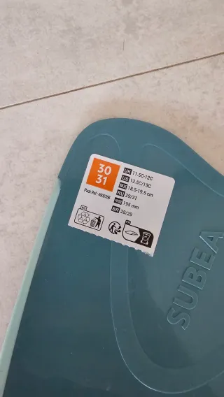 Aletas niño SUBEA talla 30/31