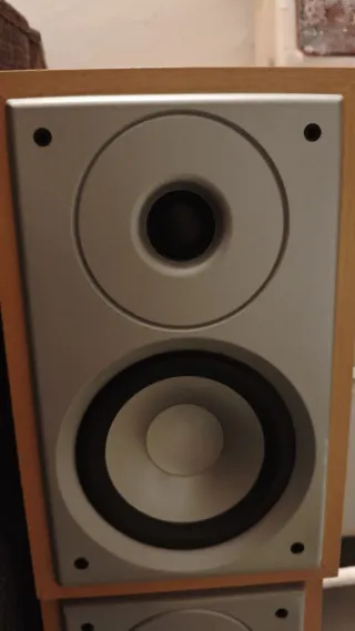 Altavoces Denon Marrones y Grises