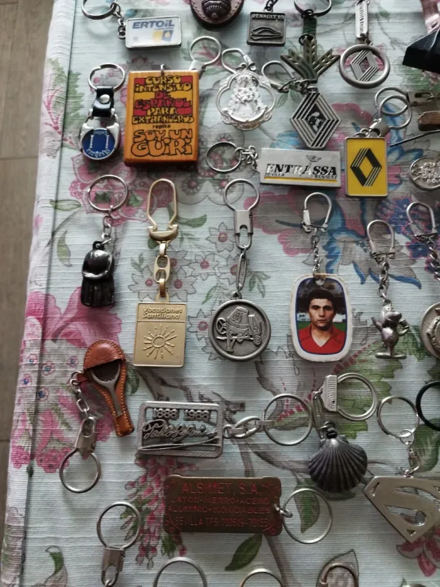 Llaveros antiguos coleccionables