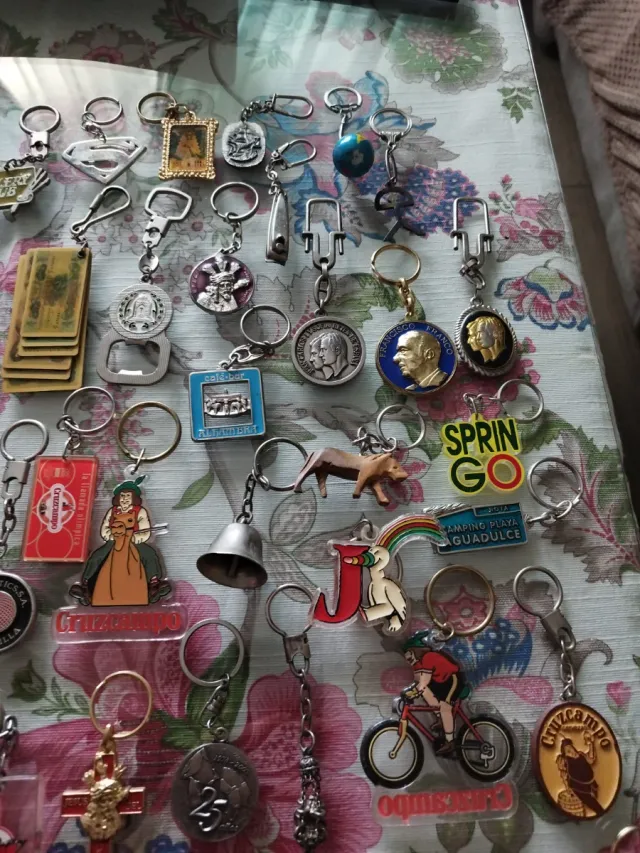 Llaveros antiguos coleccionables