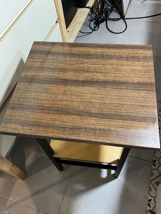 Mesa de centro madera y metal
