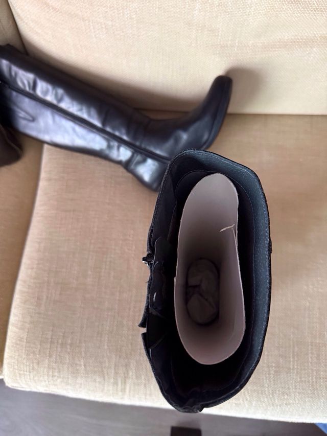 Botas de piel negras talla 39