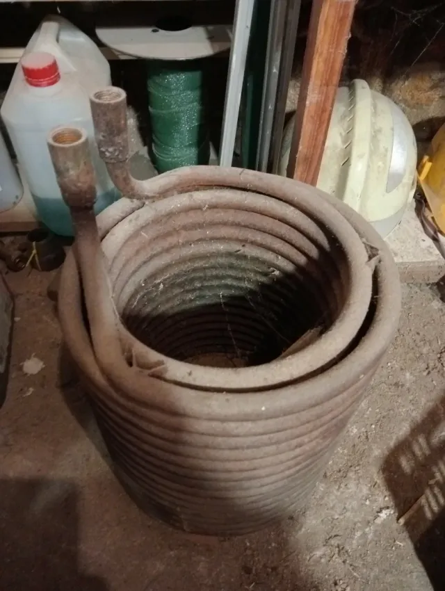 Serpentín de hierro.