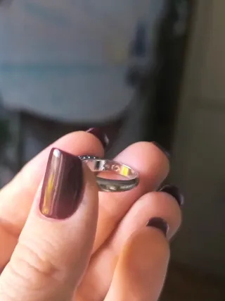 Anillo Swarovski Cristales Azules y Plateado