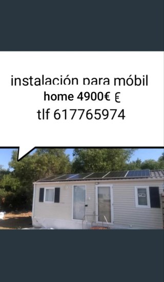 Instalación placas solares móvil