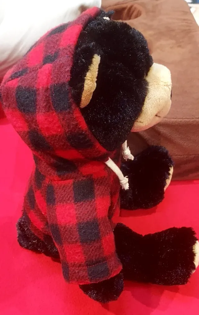 Oso peluche Canada con sudadera