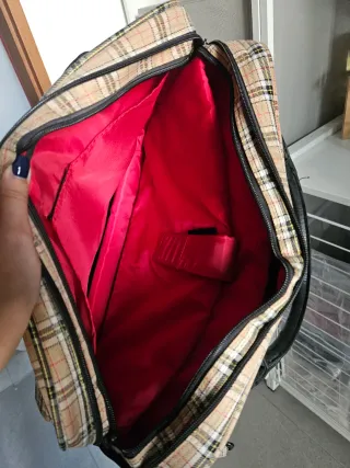 Borsa porta computer a quadri