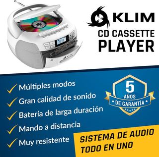 Reproductor CD/Cinta/Radio AM/FM Bluetooth