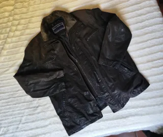 Chaqueta de piel marrón Baworld