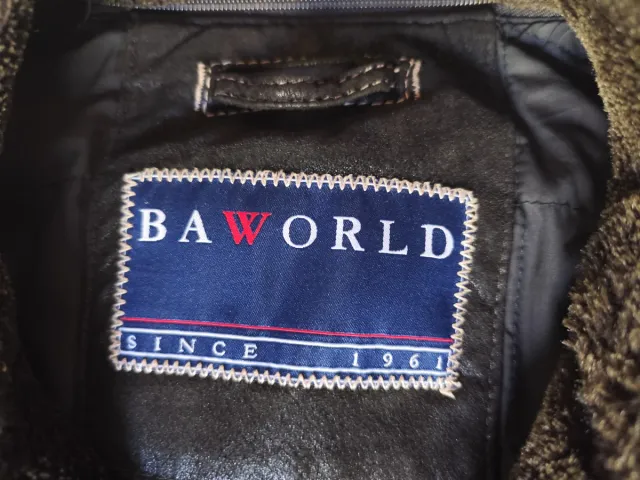 Chaqueta de piel marrón Baworld