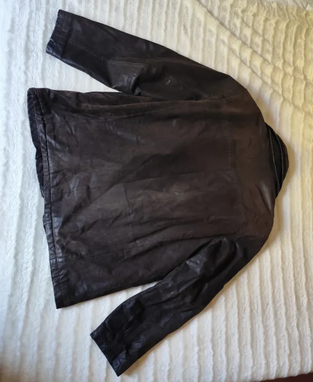 Chaqueta de piel marrón Baworld