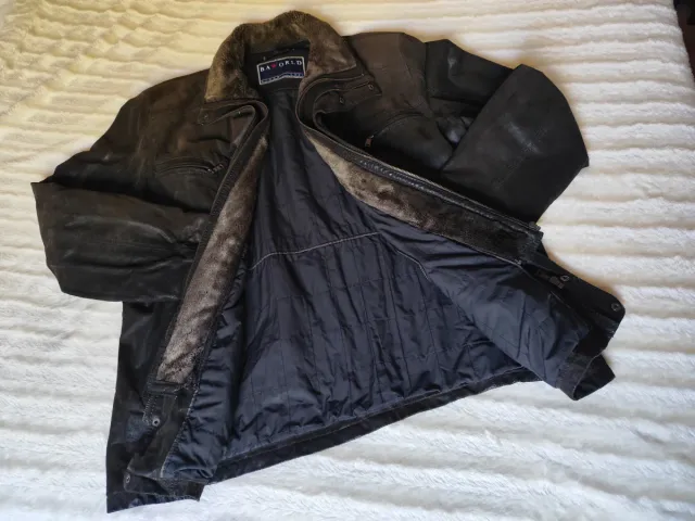 Chaqueta de piel marrón Baworld