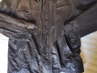 Chaqueta de piel marrón Baworld