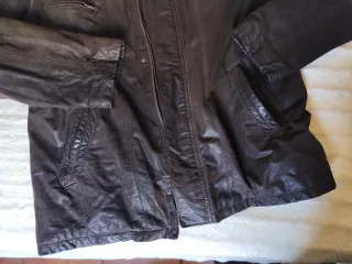 Chaqueta de piel marrón Baworld