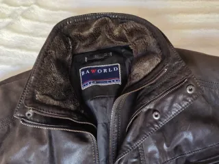 Chaqueta de piel marrón Baworld