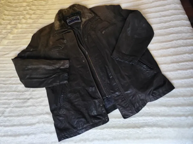 Chaqueta de piel marrón Baworld